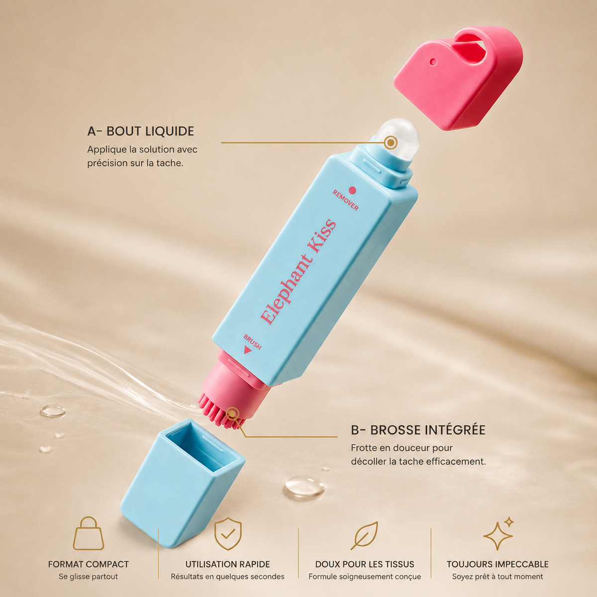 Stylo de Secours Anti-Taches Instantané